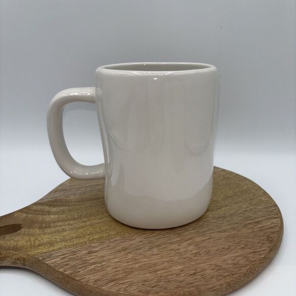 Rae Dunn PAWSOME Coffee Tea Cup Mug 4.75” White Magenta Gift Party NWOT Drink - Picture 3 of 6